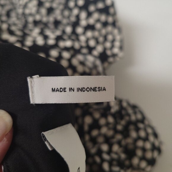 Lark & Ro women's puff sleeve fit & flare dress ruffles polka dots Size 2 - Picture 9 of 12